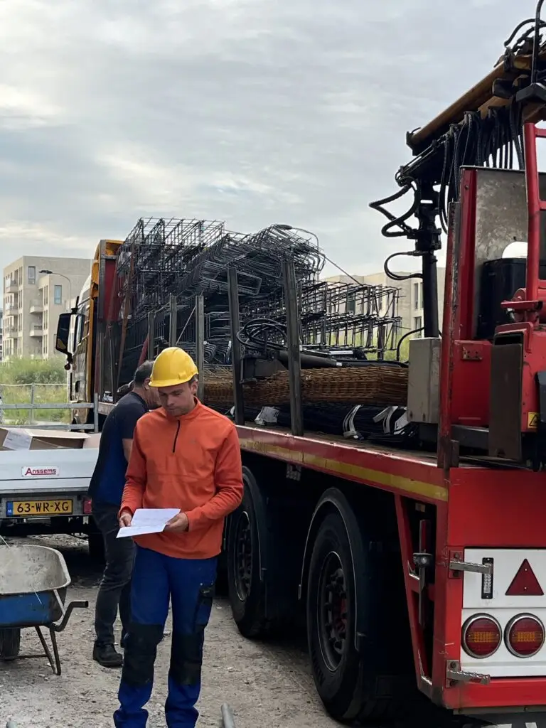 Levering wapening van de breedplaat: Alles goed controleren