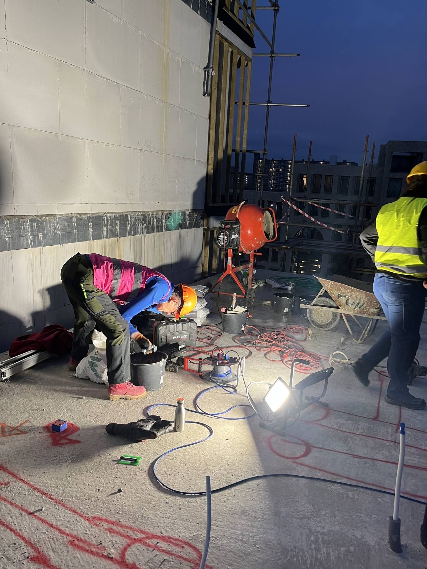 Voorbereiding op de wandmontage