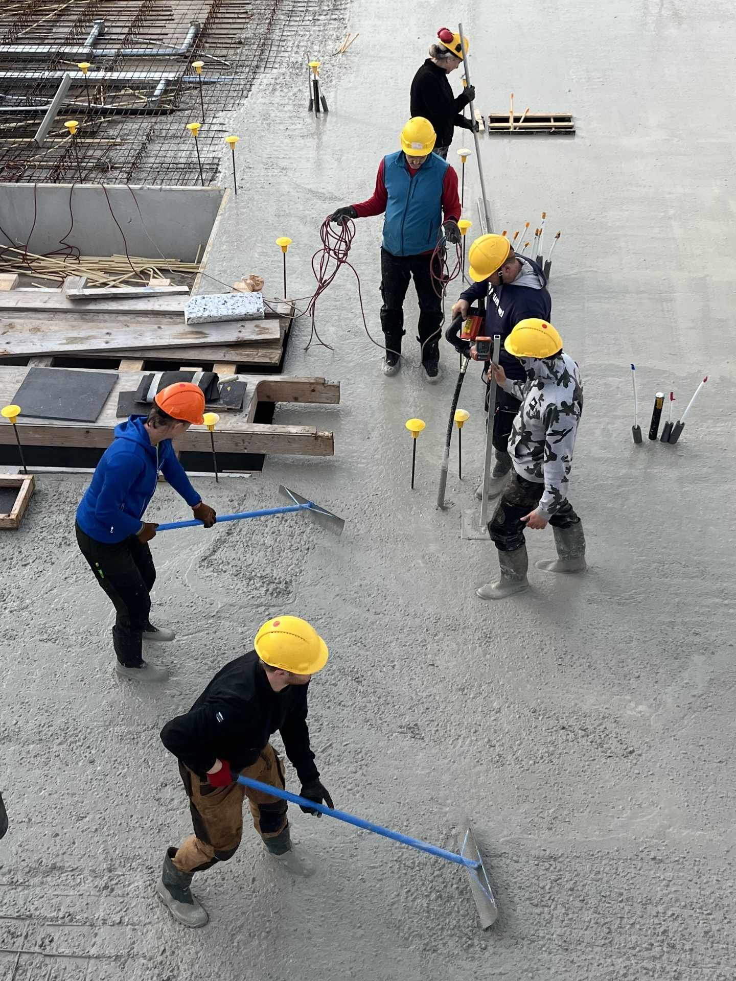 Geconcentreerd samenspel tijdens de stort