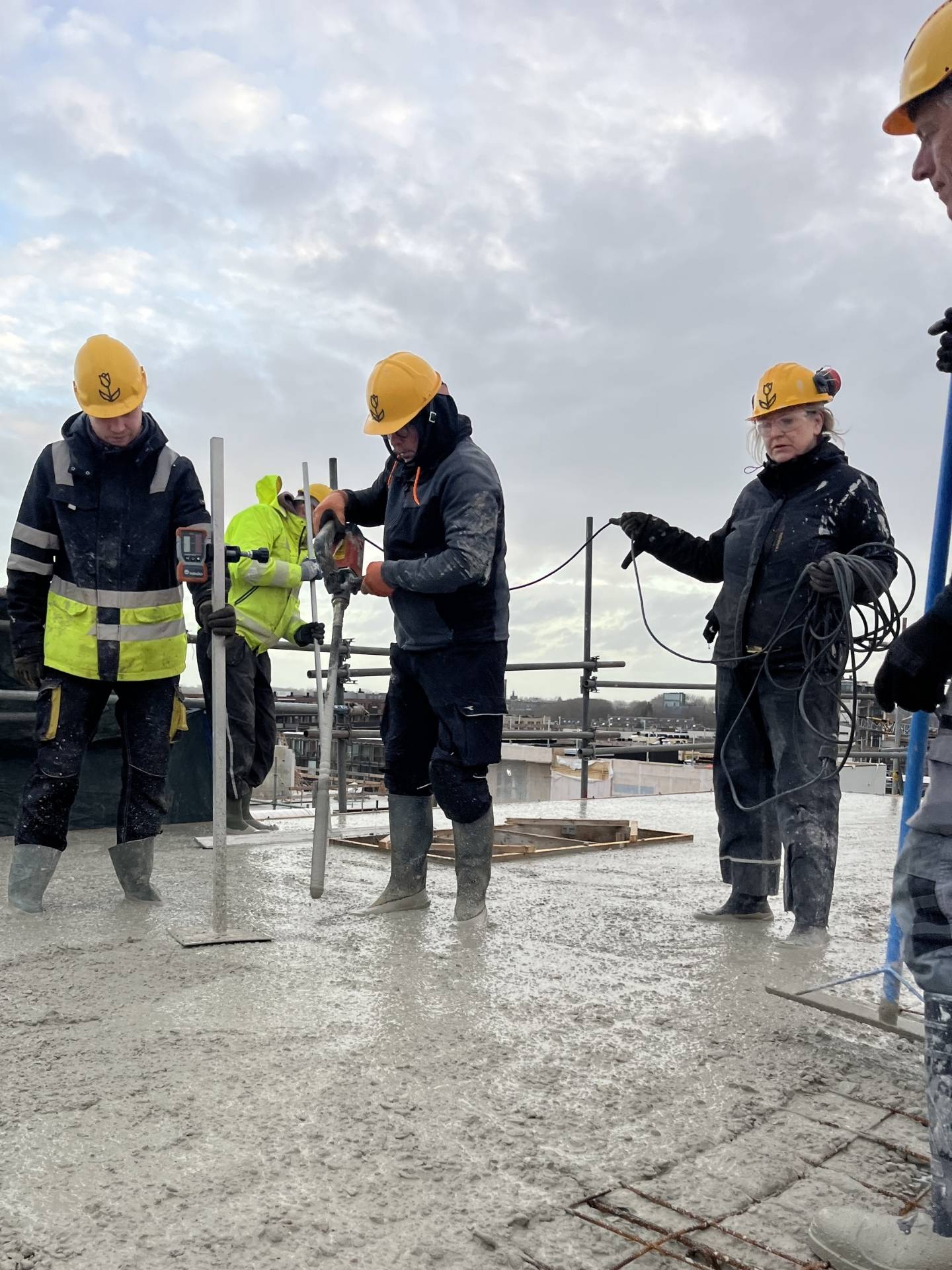 Nauwkeurige hoogtecontrole beton